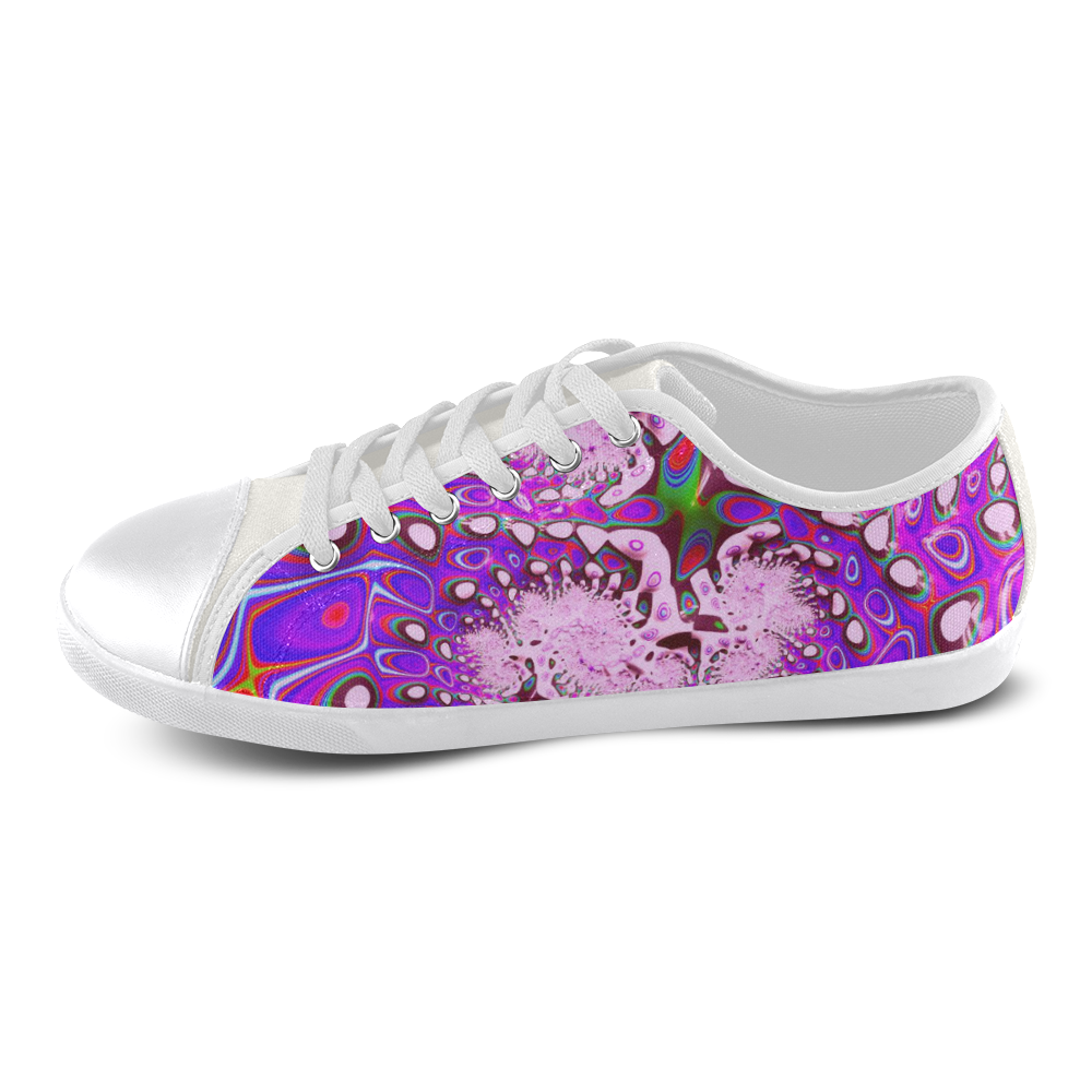 fractal fantasy 717A by JamColors Canvas Shoes for Women/Large Size (Model 016)