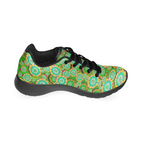 Flowers In mind In happy soft Summer Time Men's Running Shoes/Large Size (Model 020)