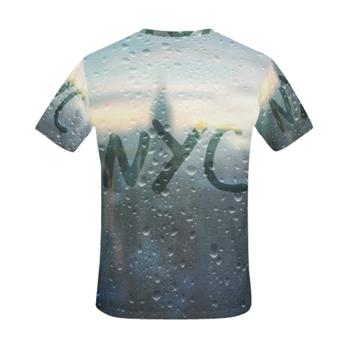 Rainy Day in NYC All Over Print T-Shirt for Men (USA Size) (Model T40)