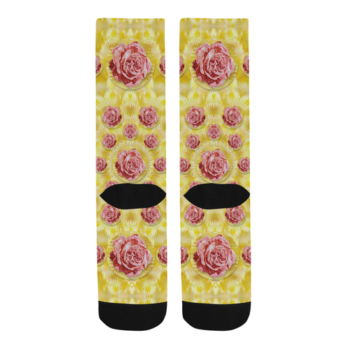 roses and fantasy roses Trouser Socks