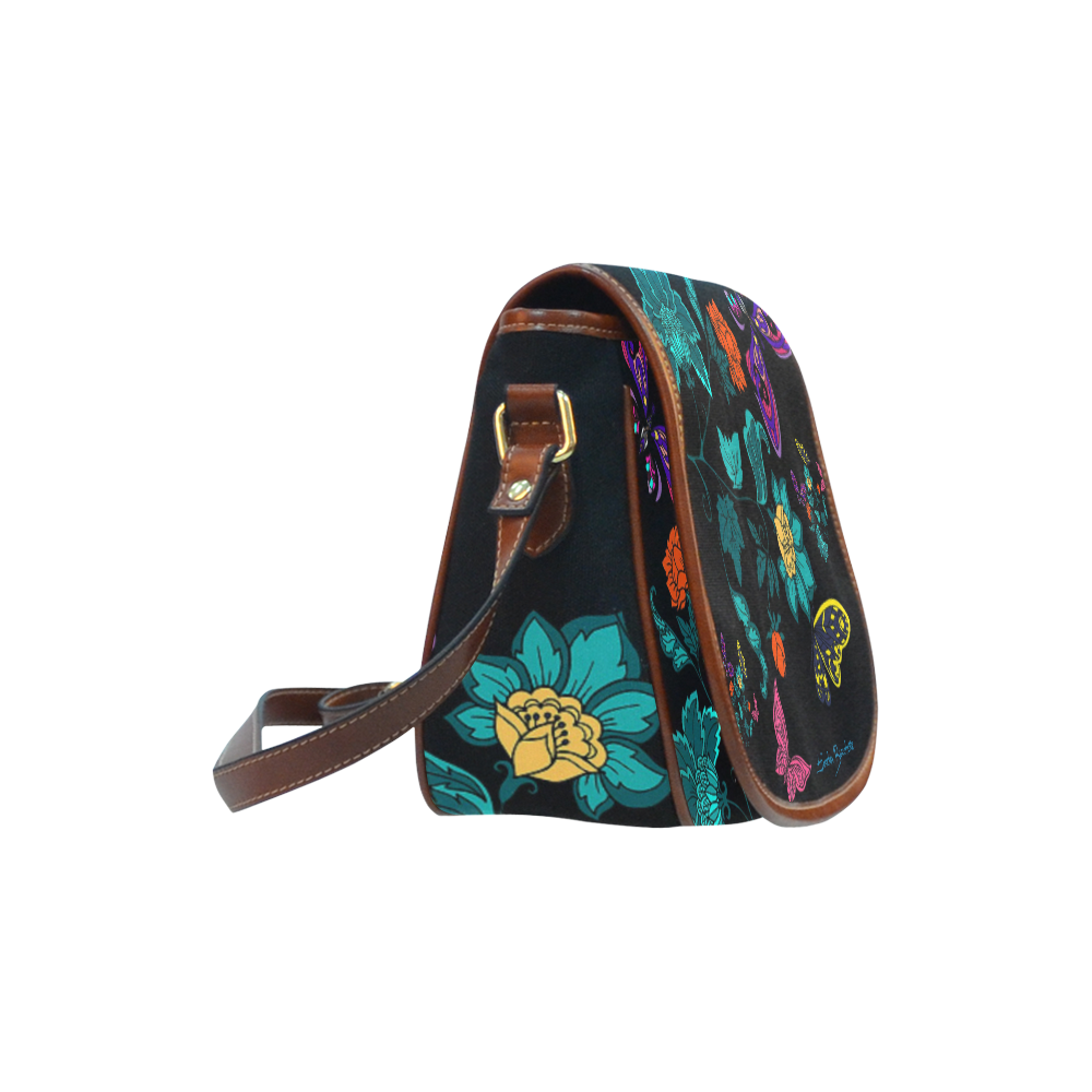 butterflies123 Saddle Bag/Small (Model 1649) Full Customization