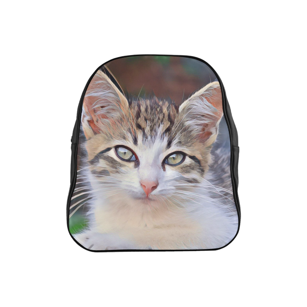 Impressive Animal -Lovely Baby  Cat 2 by JamColors School Backpack (Model 1601)(Small)