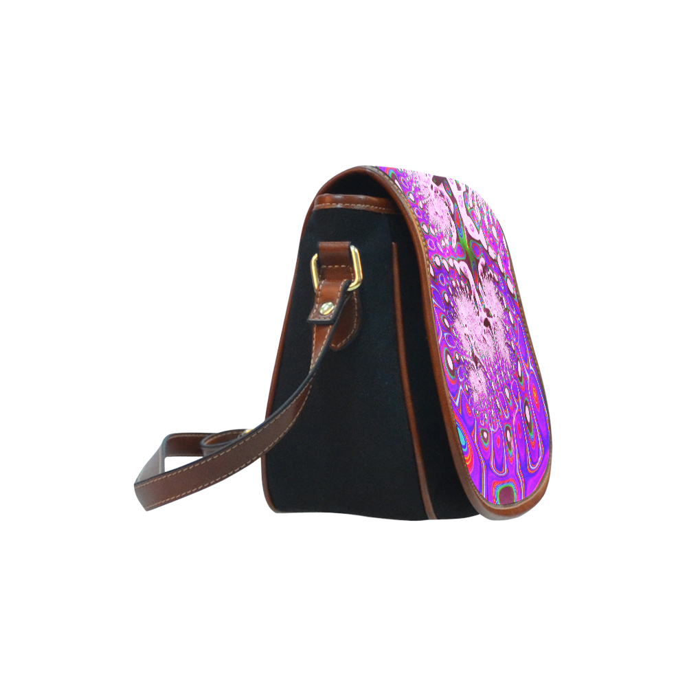 fractal fantasy 717A by JamColors Saddle Bag/Small (Model 1649)(Flap Customization)