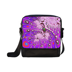 fractal fantasy 717A by JamColors Crossbody Nylon Bags (Model 1633)