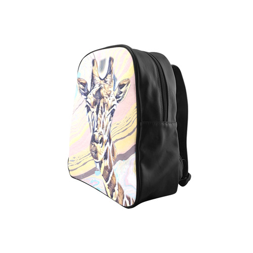 Impressive Animal -Giraffe by JamColors School Backpack (Model 1601)(Small)
