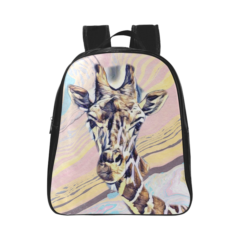 Impressive Animal -Giraffe by JamColors School Backpack (Model 1601)(Small)
