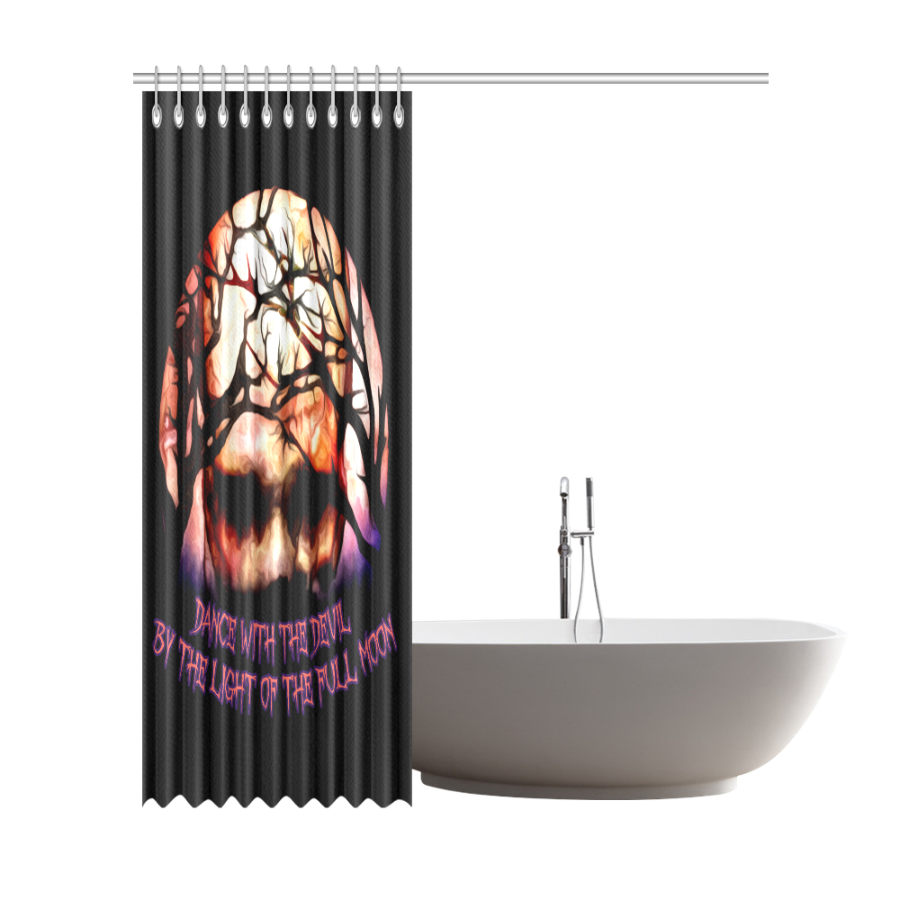 Dance with the devil moon Shower Curtain 72"x84"