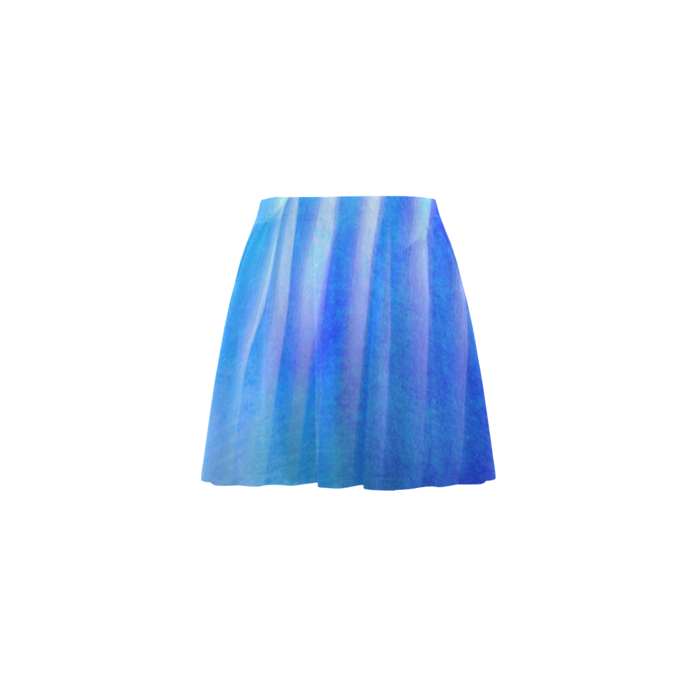 blue corner Mini Skating Skirt (Model D36)