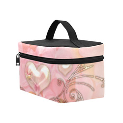 Hearts, soft colors Cosmetic Bag/Large (Model 1658)