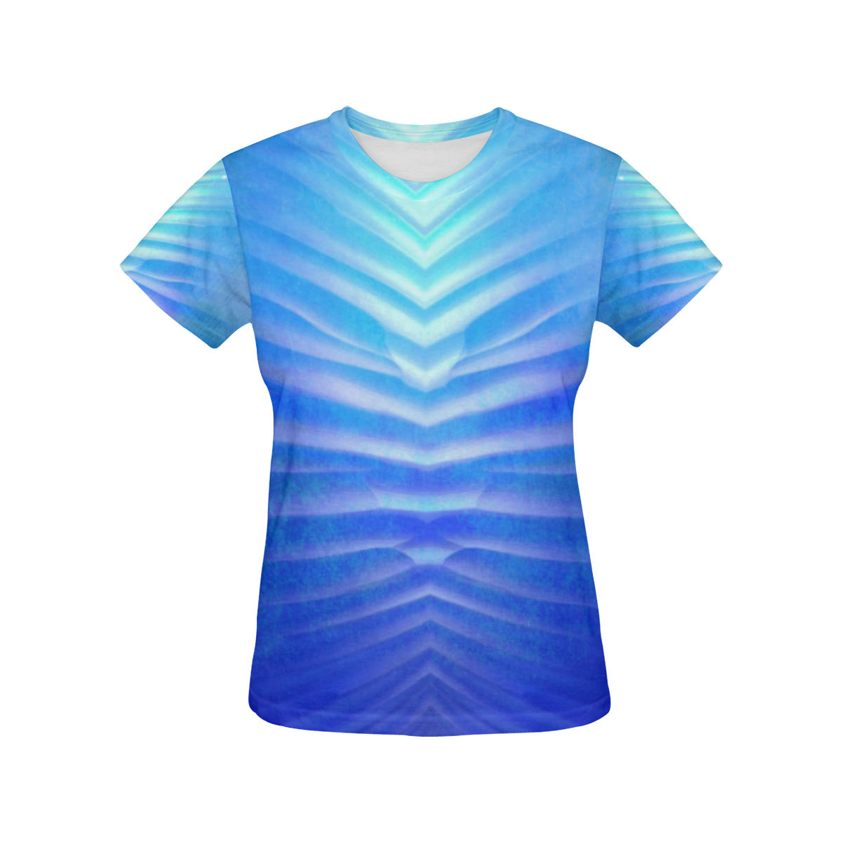 blue corner All Over Print T-Shirt for Women (USA Size) (Model T40)