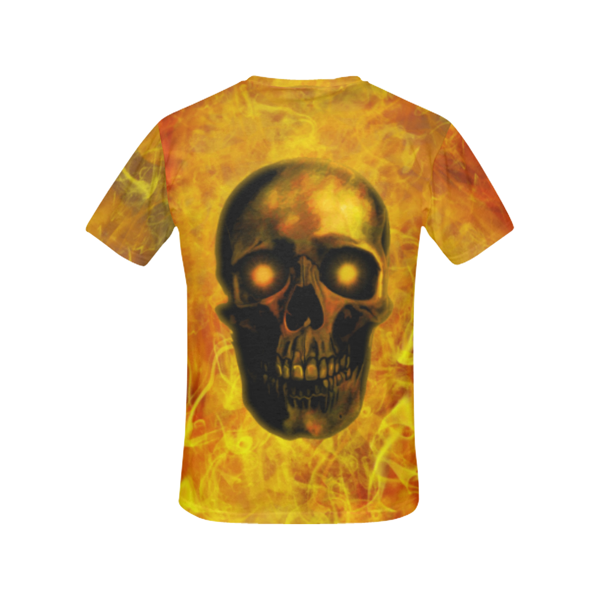 Hellfire skull All Over Print T-Shirt for Women (USA Size) (Model T40)
