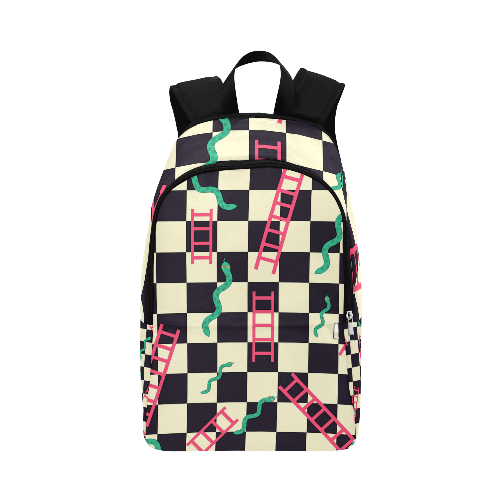 Snakes and Ladders Game Fabric Backpack for Adult (Model 1659)