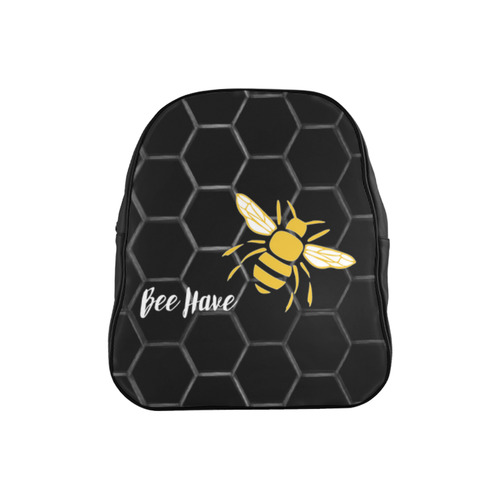 Bee on hive behave backpack back to school School Backpack (Model 1601)(Small)