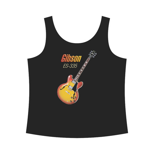Wonderful Vintage Gibson ES-335 All Over Print Tank Top for Women (Model T43)