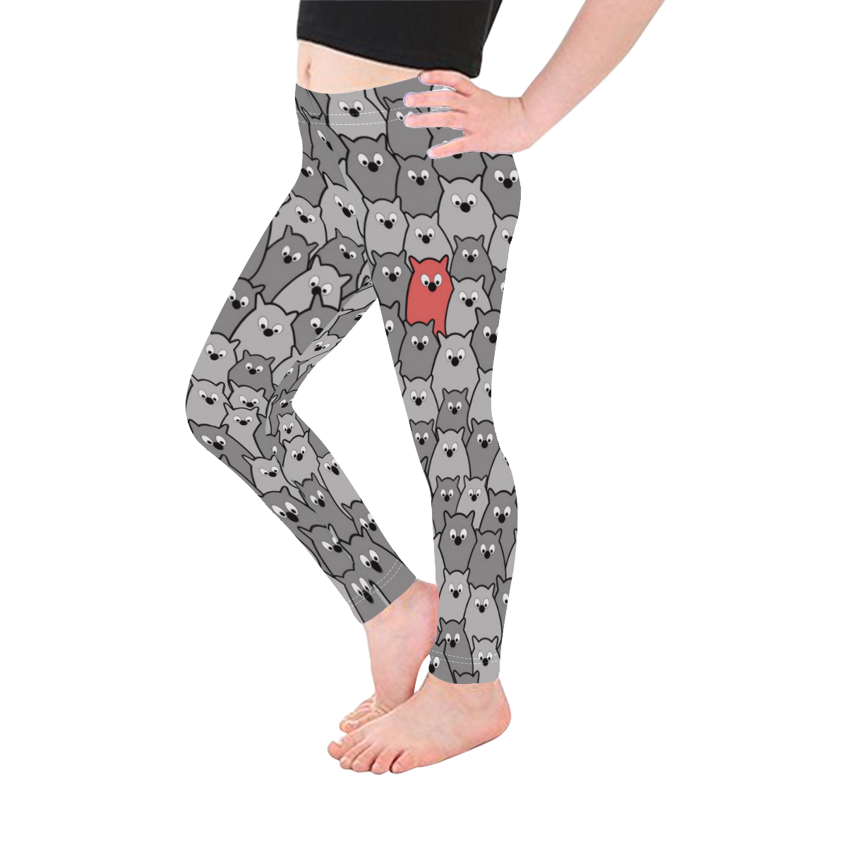 Stand Out From the Crowd Kid's Ankle Length Leggings (Model L06)