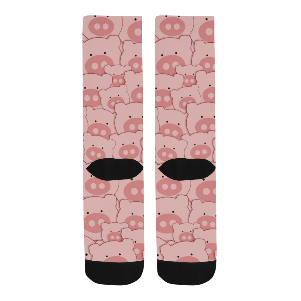 Pink Piggy Pigs Trouser Socks