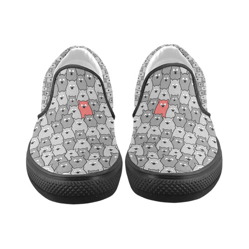 Stand Out From the Crowd Slip-on Canvas Shoes for Kid (Model 019)