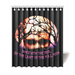 Dance with the devil moon Shower Curtain 72"x84"
