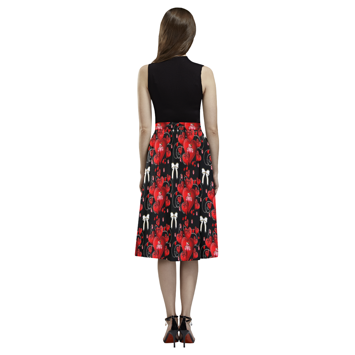 hearts and bows Aoede Crepe Skirt (Model D16)