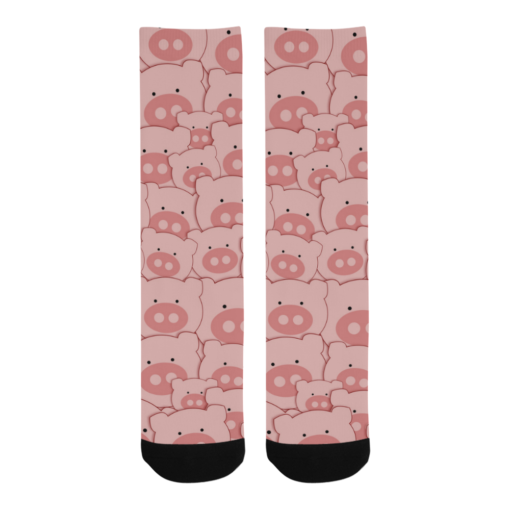 Pink Piggy Pigs Trouser Socks