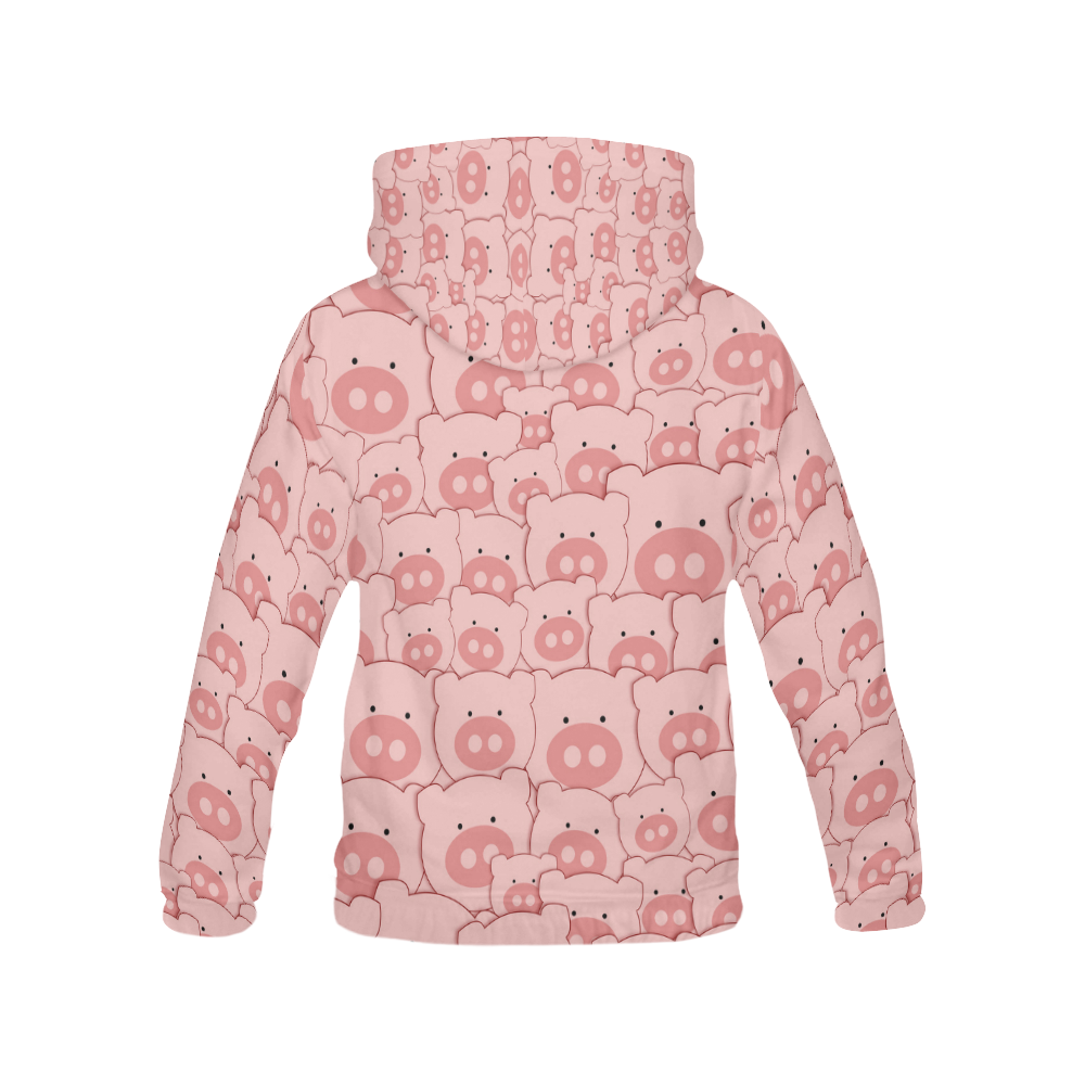 Pink Piggy Pigs All Over Print Hoodie for Men (USA Size) (Model H13)