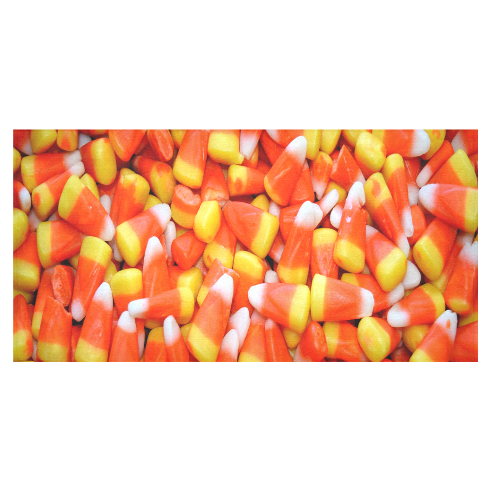 Halloween Candy Corn Cotton Linen Tablecloth 60"x120"