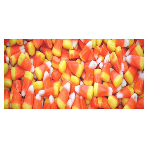 Halloween Candy Corn Cotton Linen Tablecloth 60"x120"