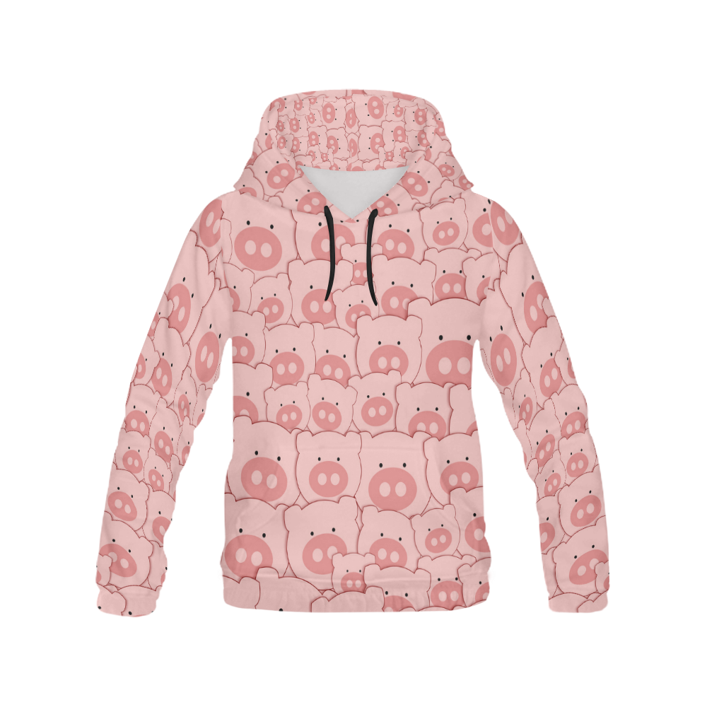 Pink Piggy Pigs All Over Print Hoodie for Men (USA Size) (Model H13)