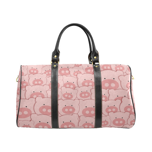 Pink Piggy Pigs New Waterproof Travel Bag/Small (Model 1639)