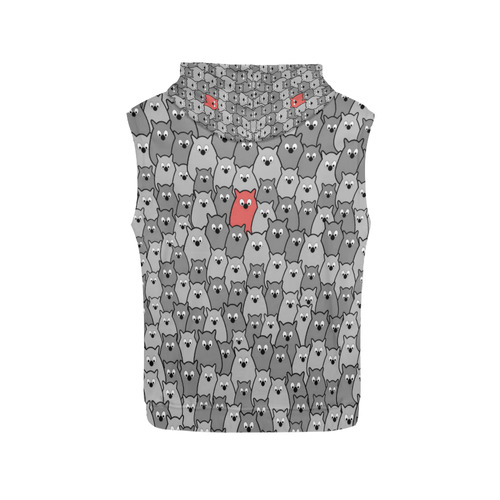 Stand Out From the Crowd All Over Print Sleeveless Hoodie for Men (Model H15)