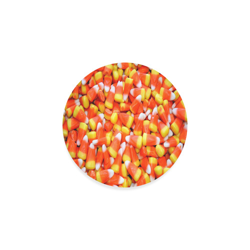 Halloween Candy Corn Round Coaster