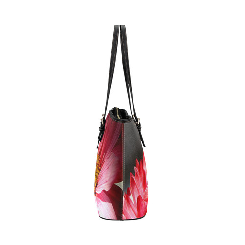 ArtbyOnyx Chrysanthemum Collection Leather Tote Bag/Small (Model 1651)