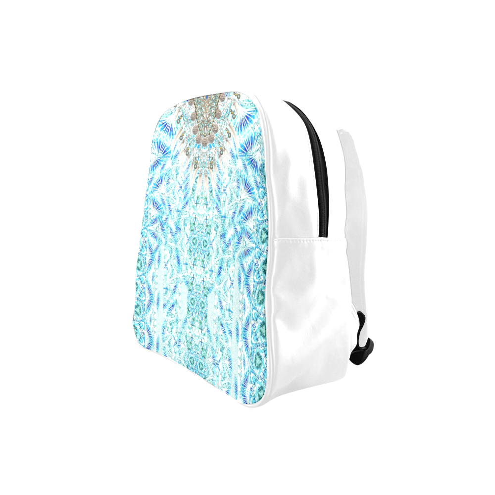 BUTTERFLY DANCE TURQUOISE V NECK FRONT V School Backpack (Model 1601)(Small)