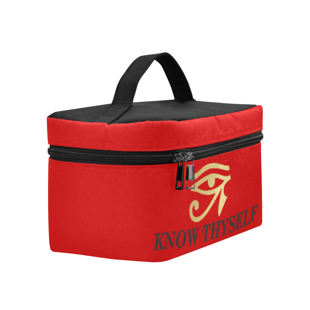 Red Gold  Eye of R Lunch Tote Lunch Bag/Large (Model 1658)