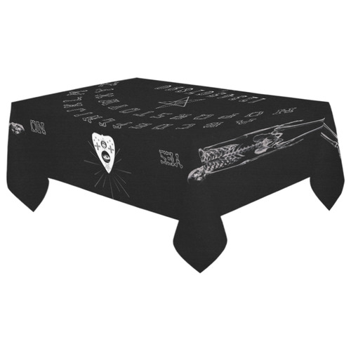 Gothic Ouija Witchboard Cotton Linen Tablecloth 60"x 104"