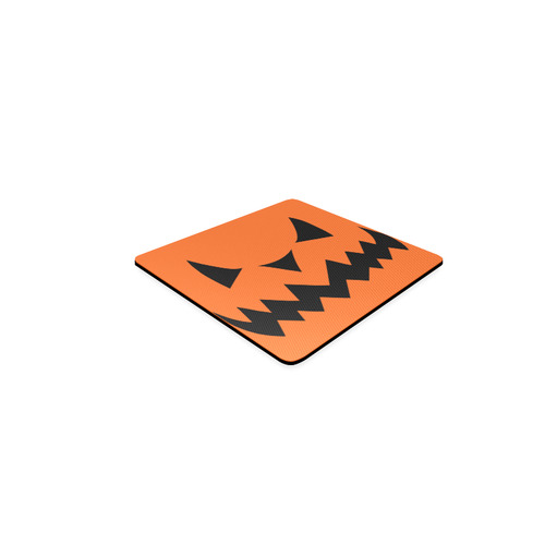Mad Pumpkin Face Square Coaster