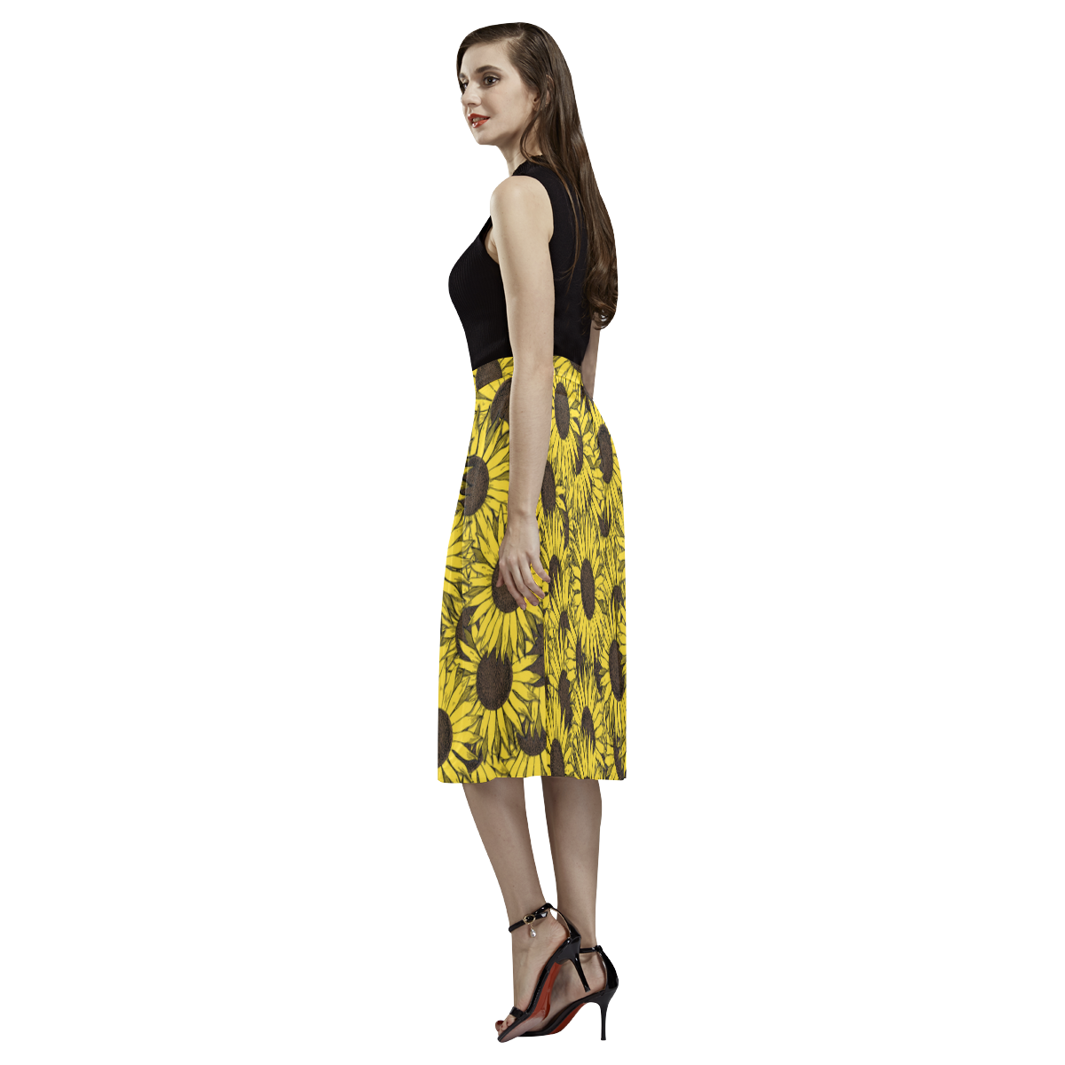 sunflower skirt Aoede Crepe Skirt (Model D16)