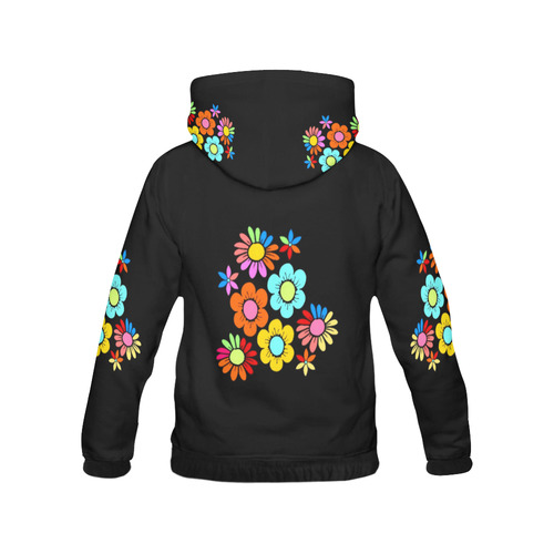 Flower of Love by Popart Lover All Over Print Hoodie for Women (USA Size) (Model H13)