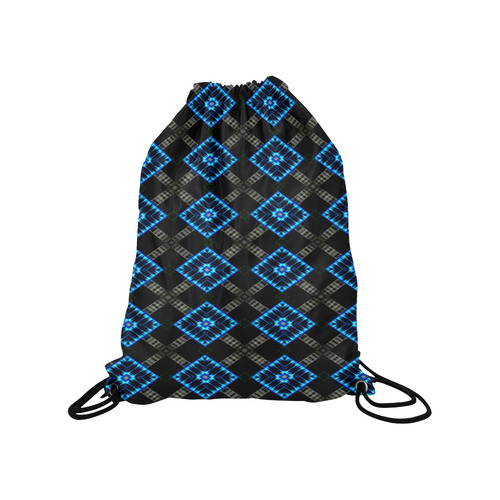 the blue diamond Medium Drawstring Bag Model 1604 (Twin Sides) 13.8"(W) * 18.1"(H)