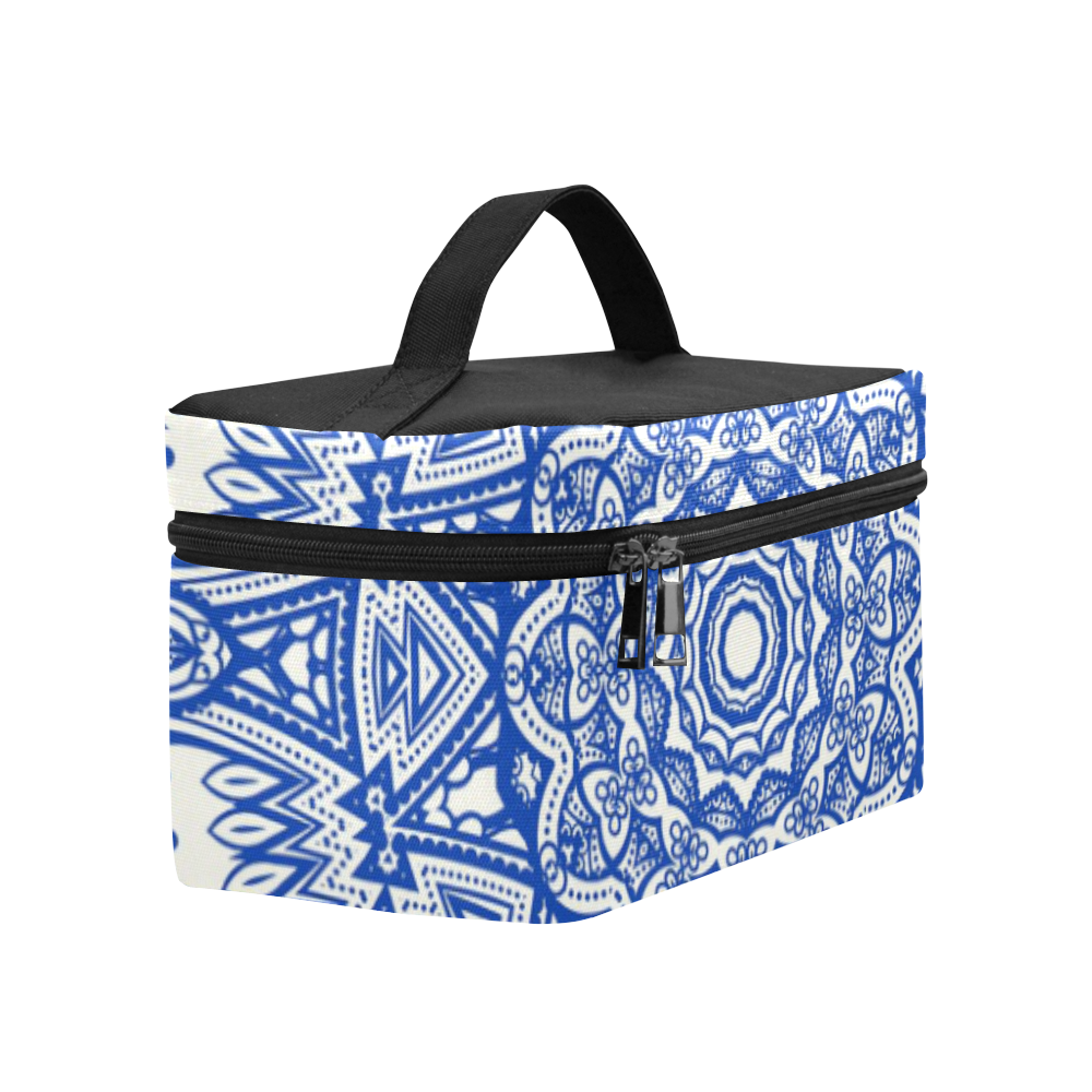 blue mandala art pattern Lunch Bag/Large (Model 1658)