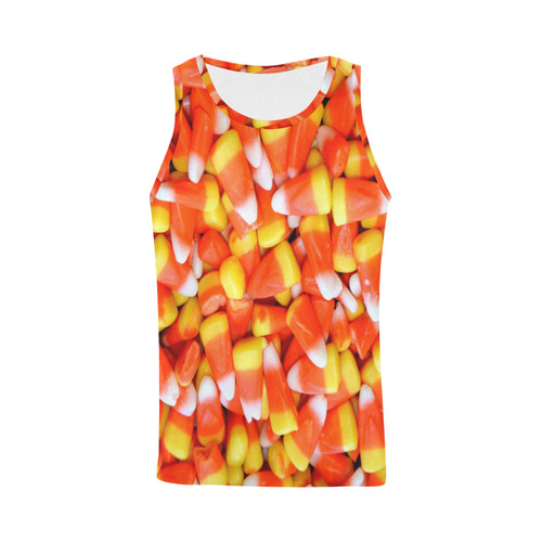 Halloween Candy Corn All Over Print Tank Top for Men (Model T43)