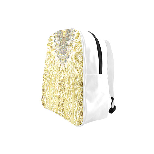 BUTTERFLY DANCE GOLD V NECK FRONT V School Backpack (Model 1601)(Small)