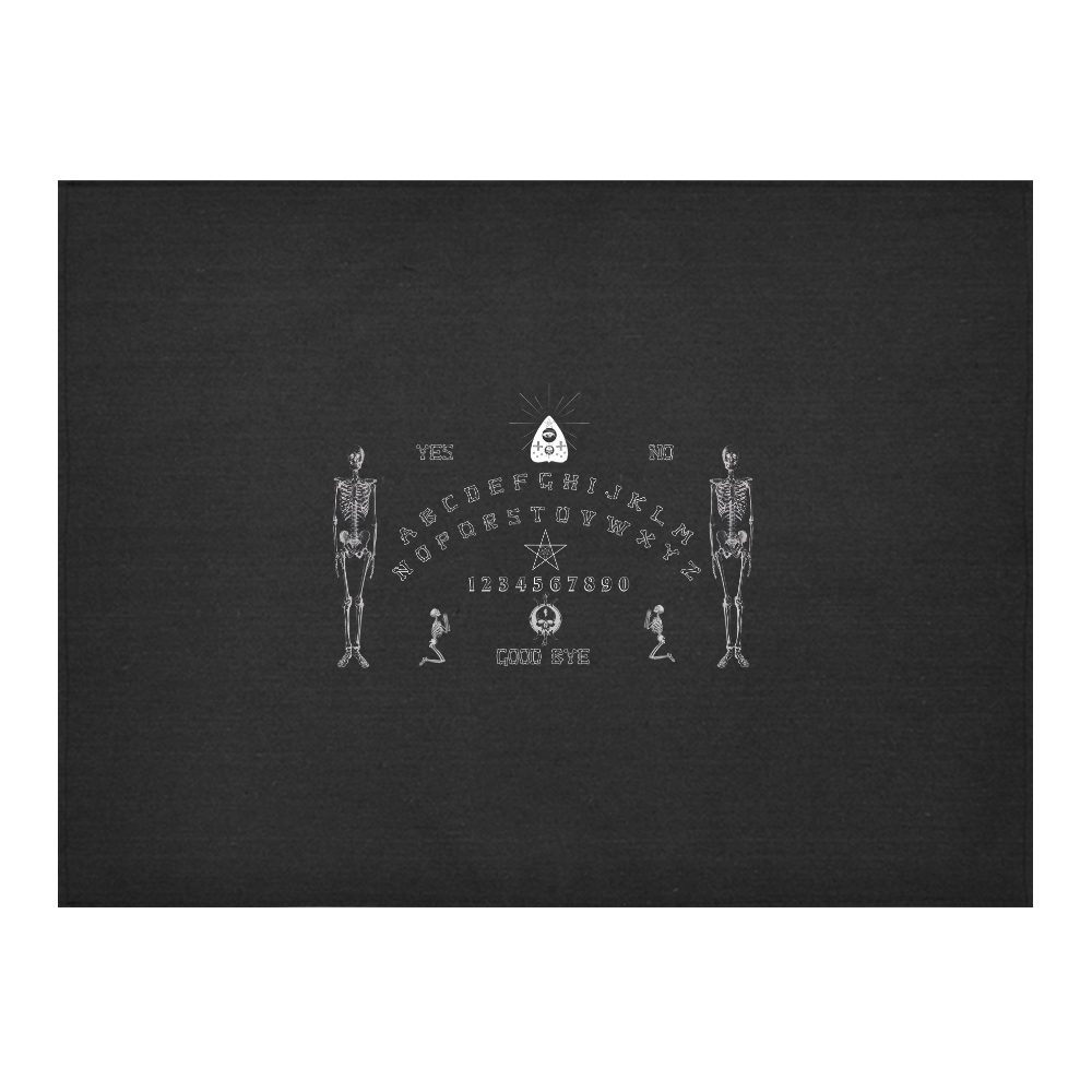 Gothic Ouija Witchboard Cotton Linen Tablecloth 52"x 70"