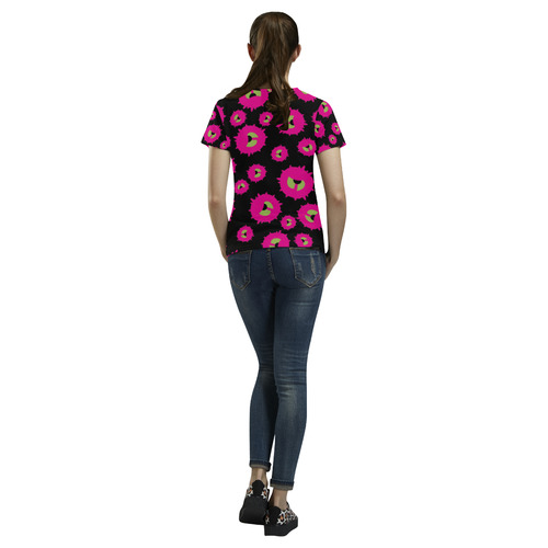 Gone Viral All Over Print T-Shirt for Women (USA Size) (Model T40)