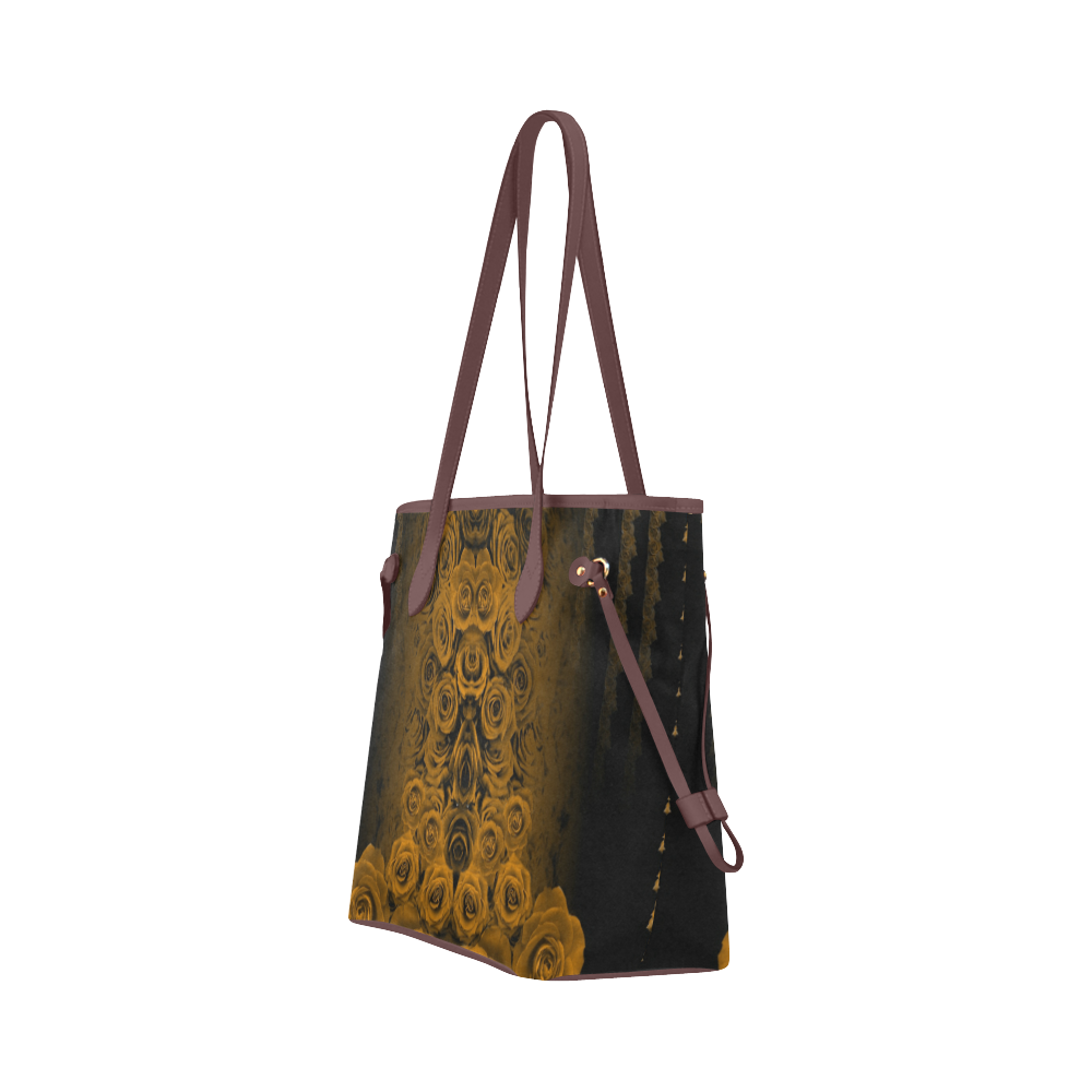 rose 2 gold Clover Canvas Tote Bag (Model 1661)