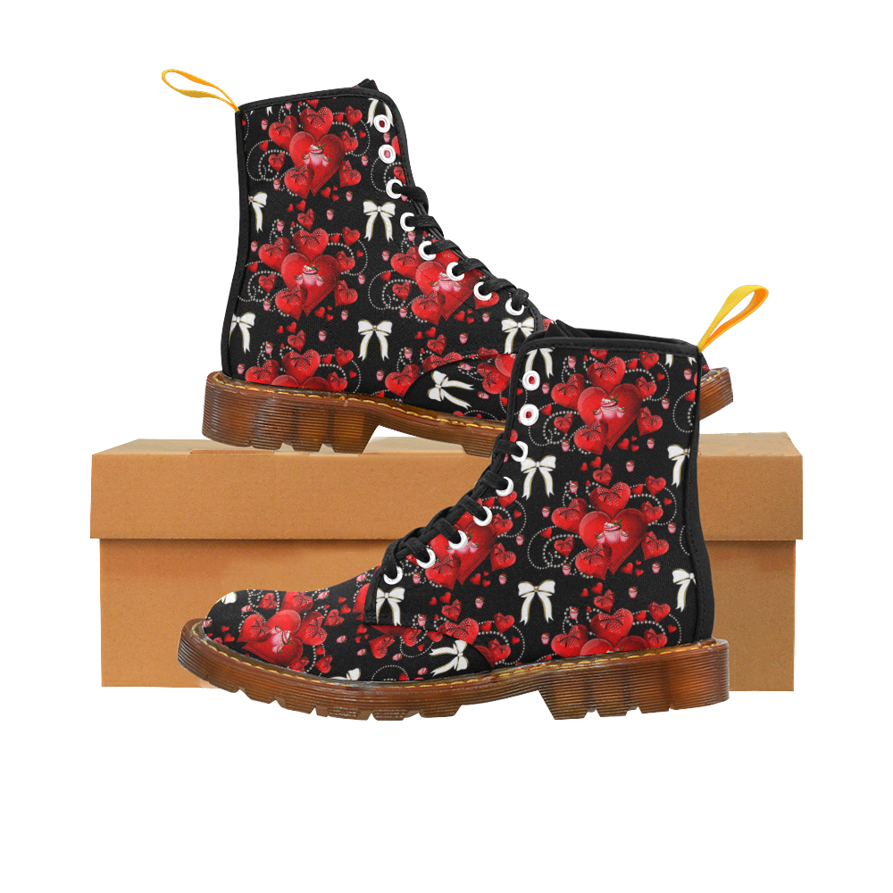 Hearts and bows Martin Boots For Women Model 1203H