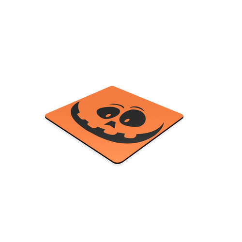 Happy Pumpkin Face Square Coaster
