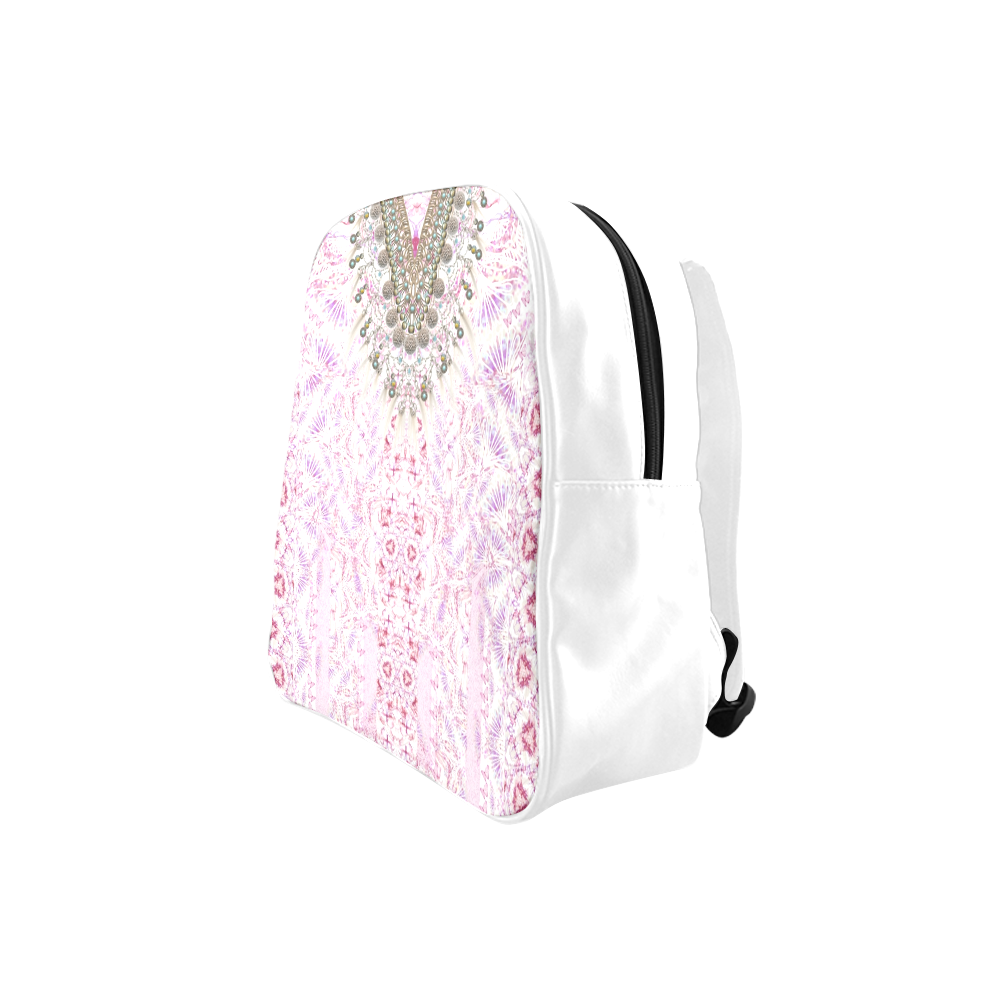 BUTTERFLY DANCE PINK V NECK FRONT V School Backpack (Model 1601)(Small)