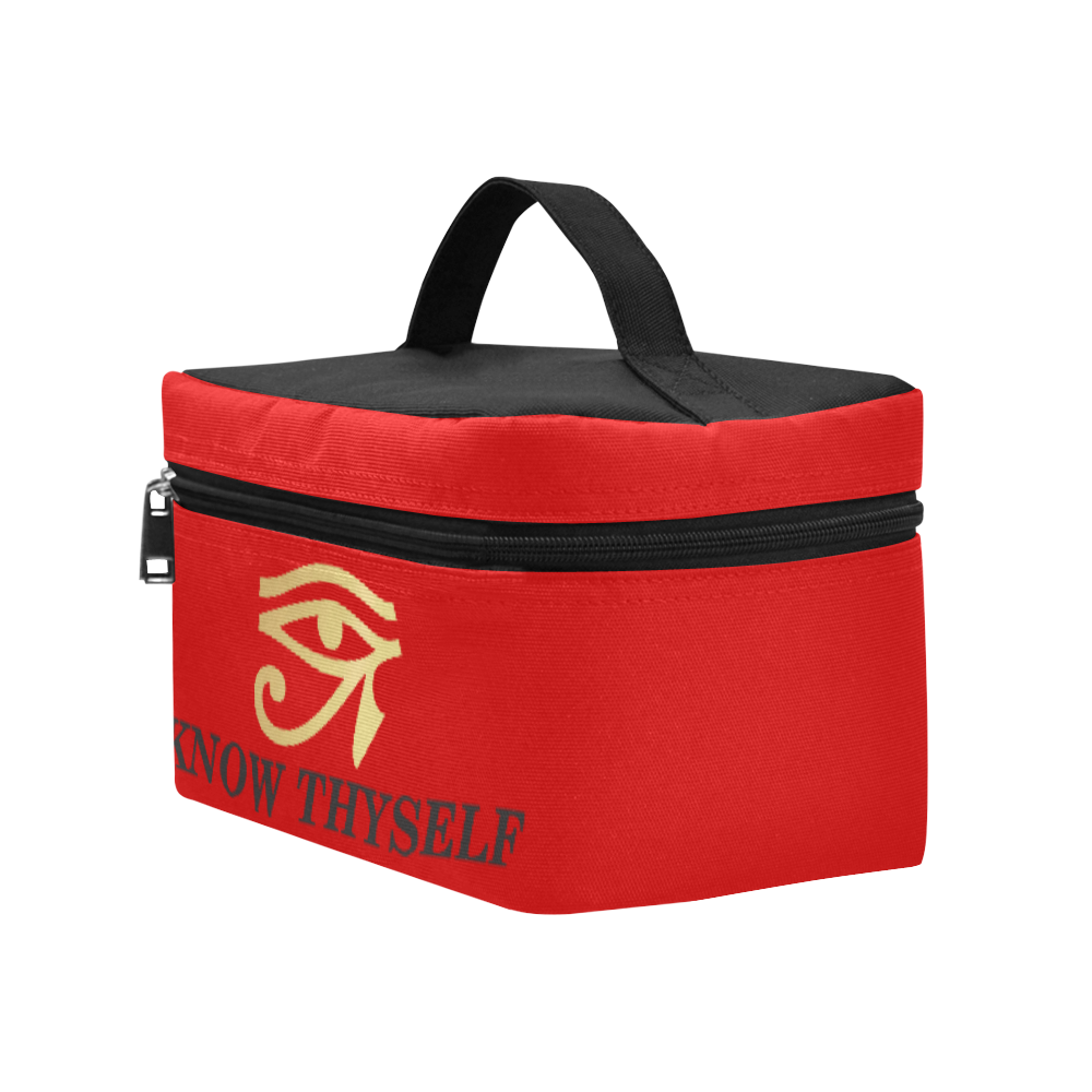 Red Gold  Eye of R Lunch Tote Lunch Bag/Large (Model 1658)