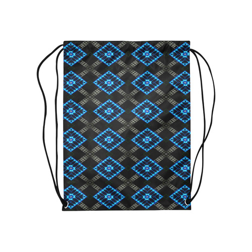 the blue diamond Medium Drawstring Bag Model 1604 (Twin Sides) 13.8"(W) * 18.1"(H)